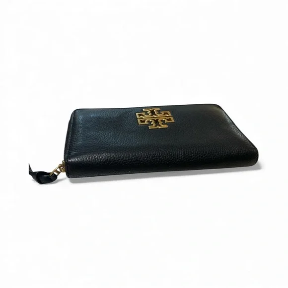 Tory Burch Black Pebbled Leather Wallet - Picture 6 of 14